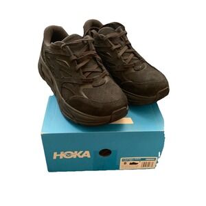 HOKA‎ ONE ONE Unisex Clifton L Suede Black New In Box, 1122571 M8/W9
